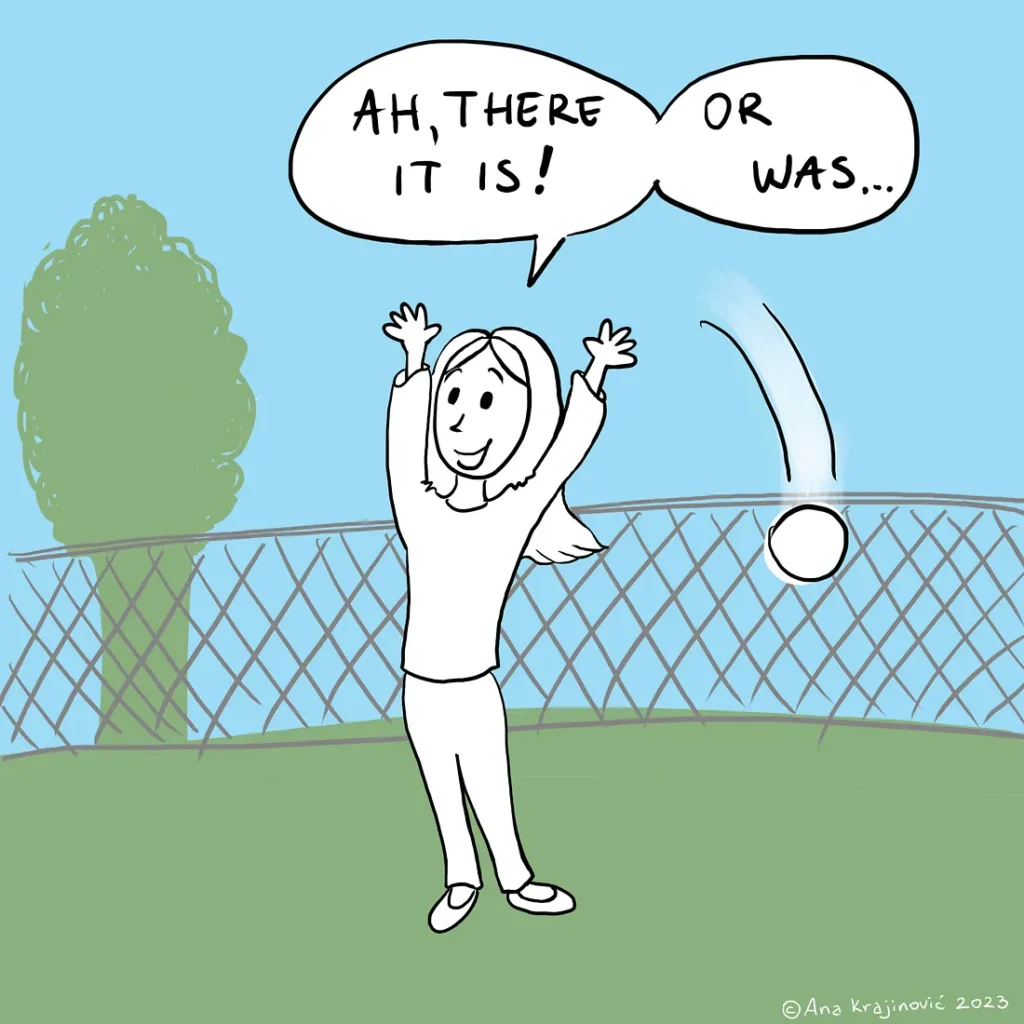 Credit to Ana Krajinovic for the image - throwing or catching a ball with ADHD